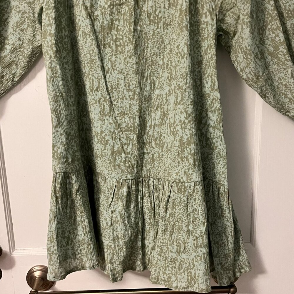 Cleobella green rainforest brinley mini dress size small 100% organic cotton - Picture 5 of 10